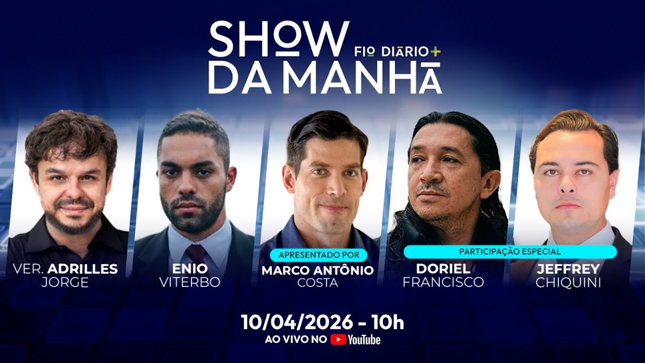 SHOW DA MANHÃ -  A MISTERIOSA MORT3 DO SICÁRIO - DIREITA VAI APROVAR BESSIAS? - 10/04/2026