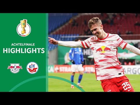 Blitztor nach Einwechslung | RB Leipzig - Hansa Rostock 2:0 | Highlights | DFB-Pokal Achtelfinale