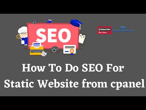 SEO For Static Website from Cpanel