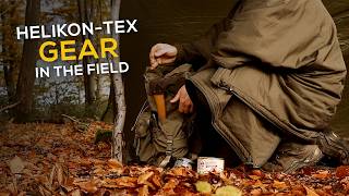 Herbstliches Tarp-Camp mit Helikon-Tex: Poncho, Swagman Roll und Bergen-Rucksack