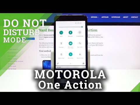 How to Use Do Not Disturb Mode on Motorola One Action –  Mute Sound