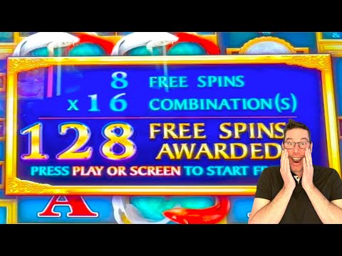 128 FREE SPINS on River Dragons! JACKPOT? It's a Nail-biter!