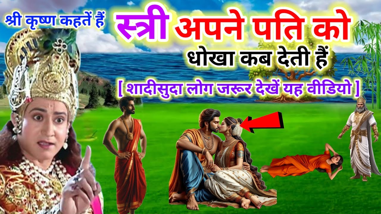 श्री कृष्ण कहतें है - स्त्री अपने पति को धोखा कब देती है । जय श्री कृष्ण । #bageshwardhamsarkar