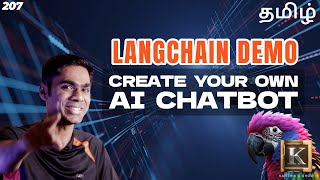 Create an AI Chatbot using LangChain & llama2 | AI Tutorial for Beginners | Tamil | Karthik's Show