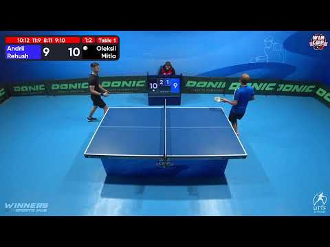 10:30 Andrii Rehush 1 - 3 Oleksii Mitla West 1 WIN CUP 20.10.2022 | TABLE TENNIS WINCUP