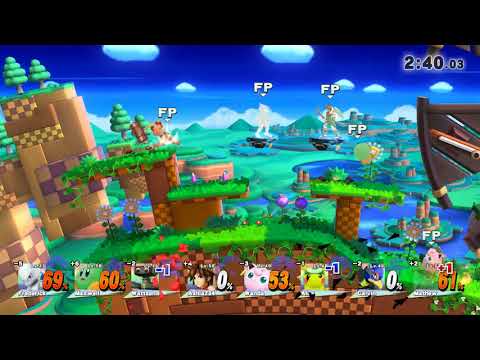 Super Smash Bros 4 Wii U: Amiibo 8 Player Smash GP2