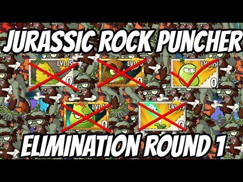 Jurassic Rock Puncher Tournament Elimination Round 1 | Plants vs Zombies 2 Epic MOD