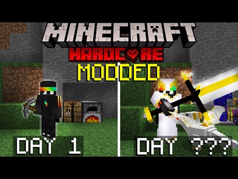 100 Days to kill the KING in HARDCORE Modded Minecraft... Here's what happened...