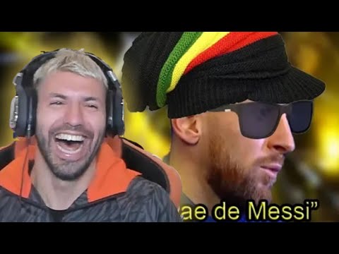 KÜN AGÜERO REACCIONA  AL REGGAE DE MESSI