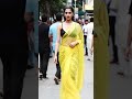 Bold Yellow Saree Walk Trending Fashion AI Video NYC Street Look FashionWalk AIModel