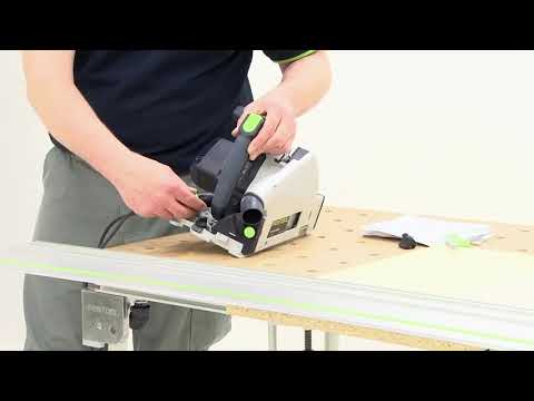 Setting up the Festool TS 55 R and FS Guide Rail - Festool TV - GB