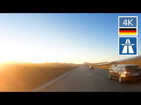 Driving A8 MUNICH TO ULM GERMANY 🇩🇪 Winter German Autobahn Drive