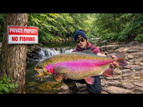 SNEAKING Into PRIVATE Trout Club's For Monster Fish! 