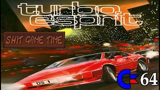 SHIT GAME TIME: TURBO ESPRIT (C64 - Contains Swearing!)