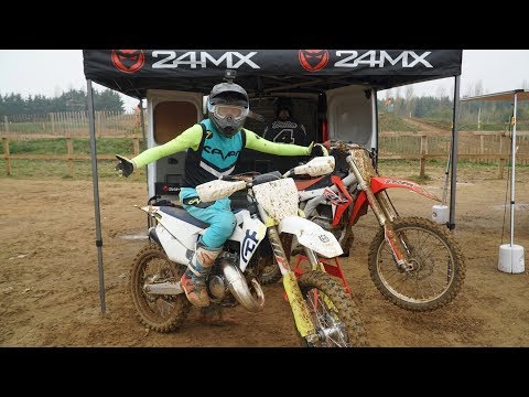 RIDING MY NEW HUSQVARNA 125 TC MOTOCROSS DIRT BIKE !!
