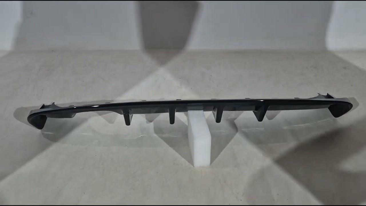 Audi A3 2003-2012 гг. Задний диффузор DPT (2008-2010, Черный Глянец) Video 1