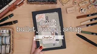 2024 Mid Year Bullet Journal Setup | Plan with Me | Collage Journal | B6 Notebook | Sterling Ink