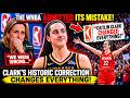The MOMENT the WNBA REVERSED Its MISTAKE: Clark's HISTORIC Correction Changes Everything DEFAULT Thumbnail