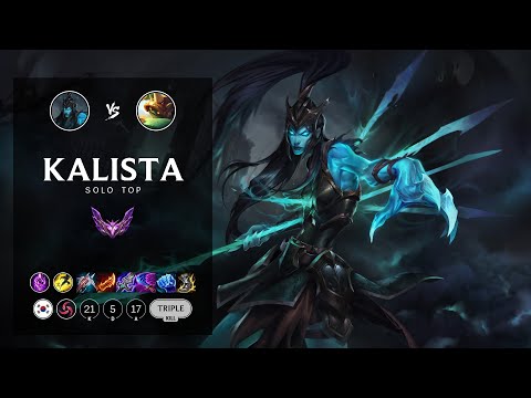 Kalista Top vs Rammus - KR Master Patch 12.16