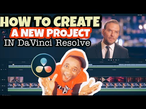 how to create new project in davinci resolve ( 2021-the best way )