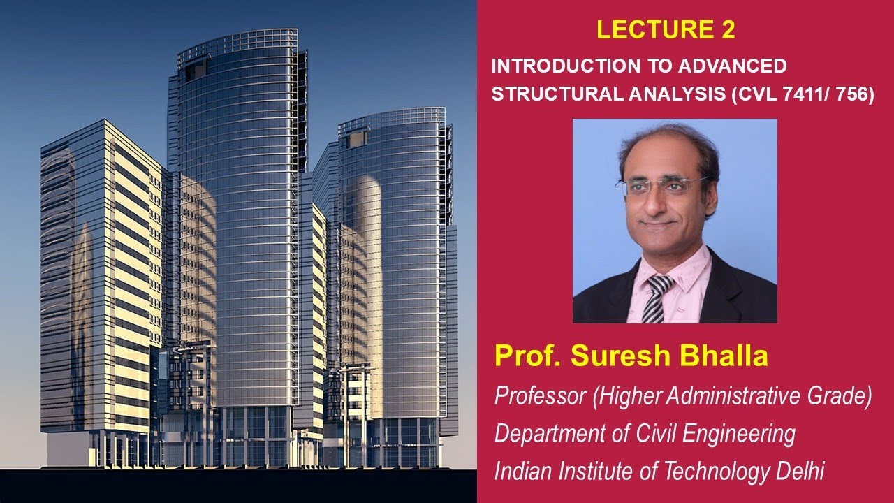Lecture 2 : Basic concepts in structural analysis