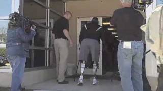 US Military Amputee Fitted With High Tech Artificial Legs