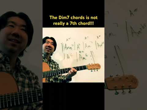 We have been lied to!  A Dim7 chord is not really a 7th chord!!!  #guitarlesson #guitar