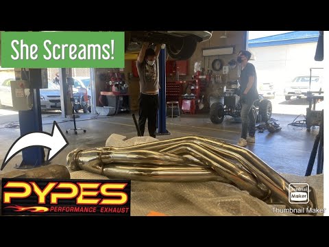 Installing Pypes Long Tube Headers On My Cammed 3v Mustang GT w/ Pypes Muffler Deletes  *CRAZY LOUD*