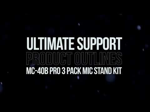 Ultimate Support Product Outlines - MC-40B Pro Classic Series Boom Mic Stand 3-Pack