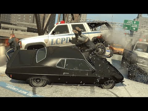 GTA IV - Crashes, Bailouts, Ragdolls & Fails Compilation #65 [1080p]
