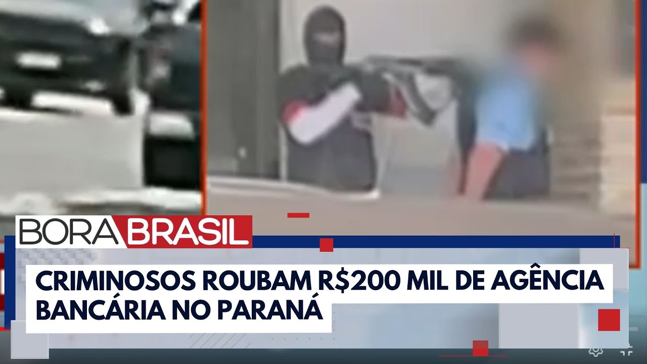 Polícia procura criminosos que roubaram R$ 200 mil de banco no Paraná