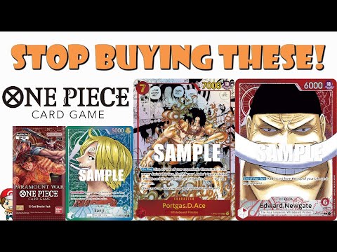 Stop Buying Paramount War Alternate Art, Secret Rare & Super Rare One Piece TCG Cards!