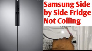 Samsung side-by-side refrigerator not cooling but freezer is fine