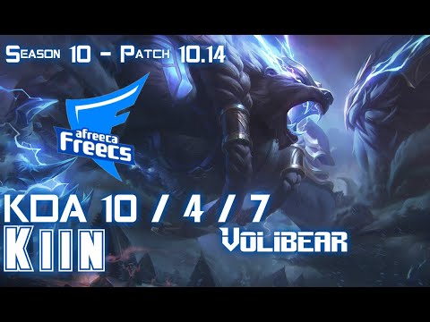AFs Kiin VOLIBEAR vs WUKONG Top - Patch 10.14 KR Ranked