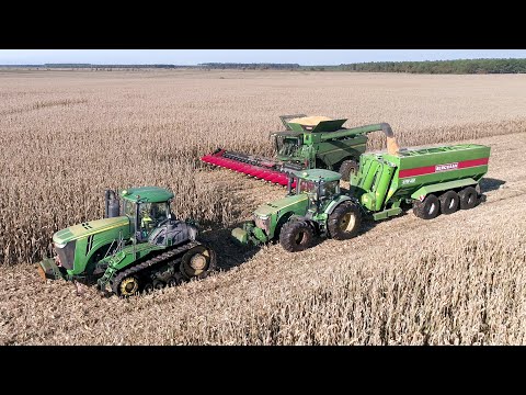 🔞 XXL Corn Harvest in France ! 100ha | 28 rows | HARD CONDITIONS