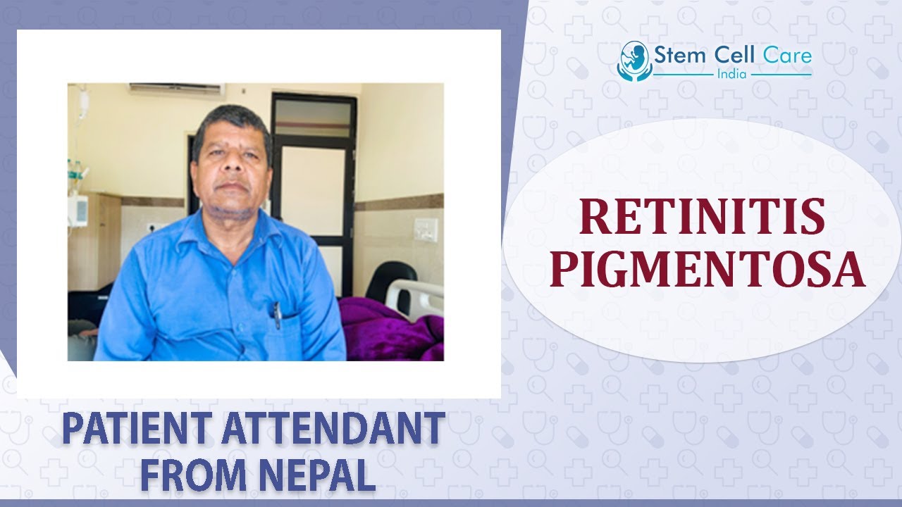 The patient's father shares his experience after stem cell therapy for Retinitis Pigmentosa at SCCI