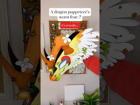 Dragon Puppets Worst Fear (trend by ​⁠@Forkscales) #paperart #papercrafts #paperdragon #trending