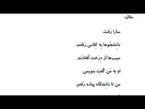 Farsi Grammar in Use: For Intermediate Students - Lesson 36 - Intransitive and Transitive