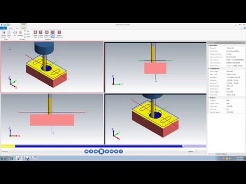 Mastercam Tutorial For Beginner - Simulation : Part 4