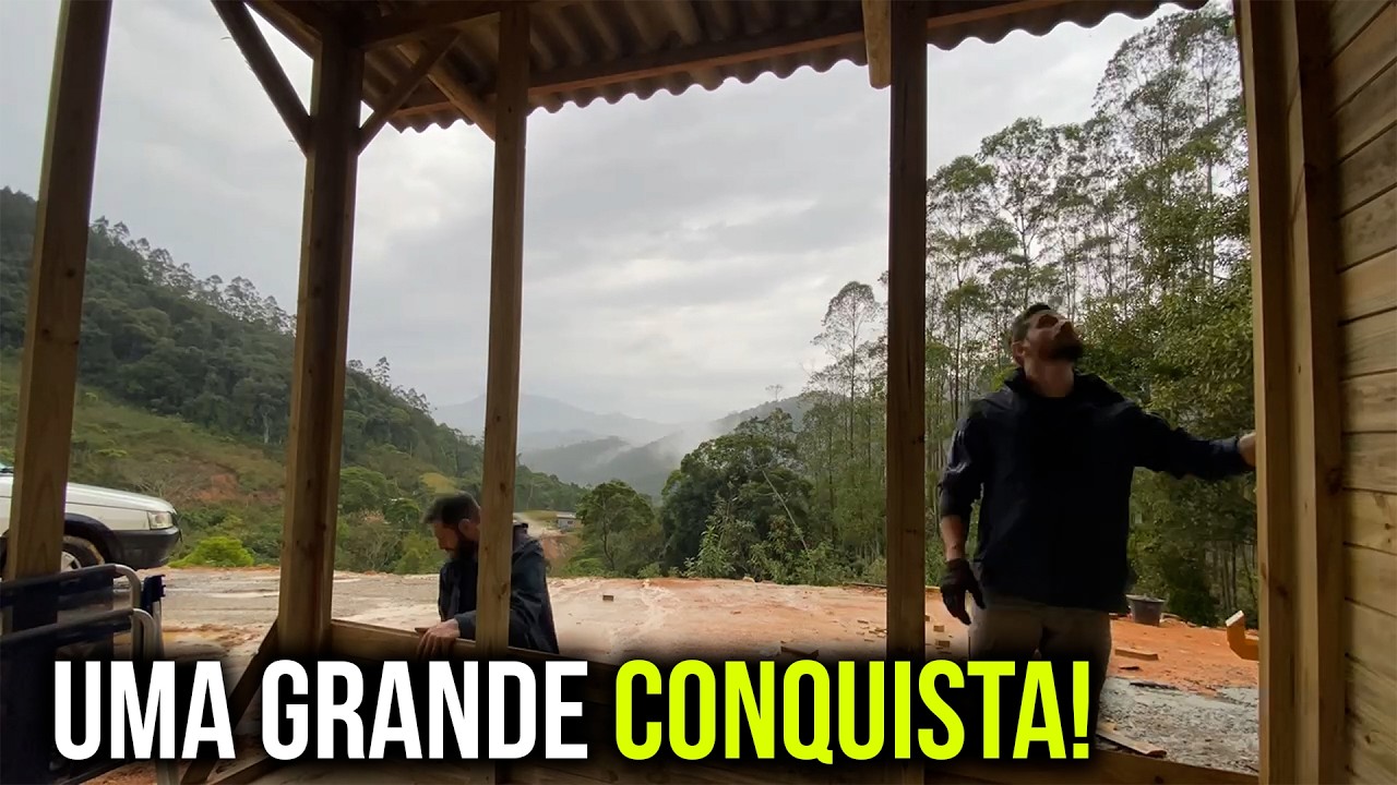 TERMINAMOS as paredes e telhado da CASA! - Rancho SV