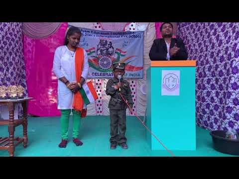 Aaditya Nayak Speech| Jr. KG |Satyam Stars International PreSchool Republic Day Celebrations 2020