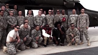 Tech N9ne Visits Soldiers on USO Tour to Middle East