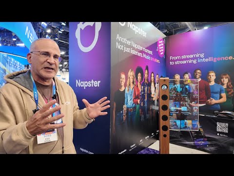 Napster Station kiosk with faytech: VoiceField mic array + embodied AI concierge, Napster View 3D