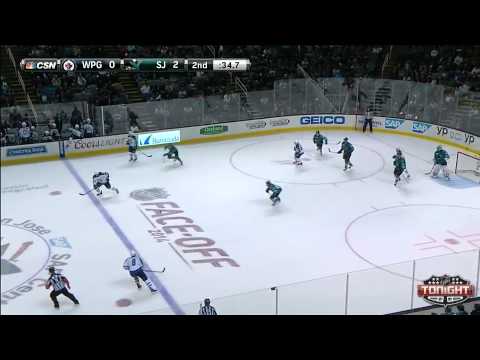 San Jose Sharks vs. Winnipeg Jets Highlights Oct. 11 2014-15 Season!