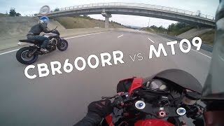CBR600RR vs MT09 (ECU FLASH) - S1000RR & APRILIA TUONO