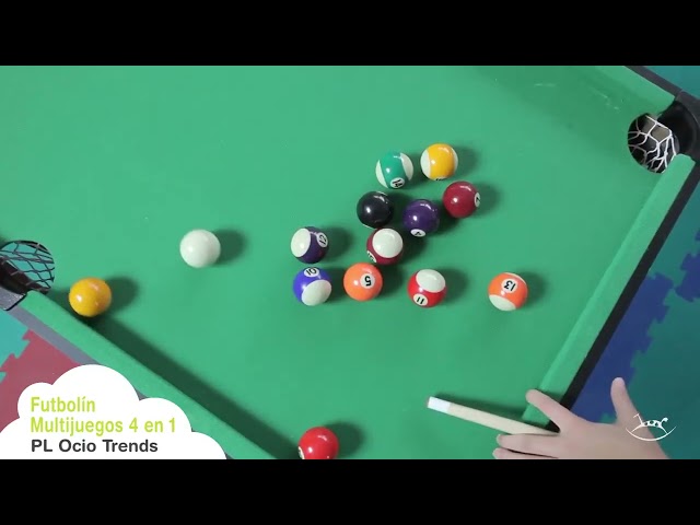 Vídeo relacionado con COSTWAY 2 en 1 Mesa Multijuegos Giratoria, Mesa de Juego Combinada de Futbolín y Billar para Adolescentes y Adultos, Kit de Deportes Arcade para Hogar, Sala de Juegos y Fiestas (2 en 1,48 Pulgadas)