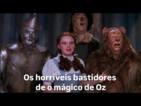 Os bastidores de o mágico de Oz é bizarro e assustador 