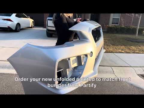UNFOLDED Front Bumper from Partify vs. FOLDED Front Bumper from Competition