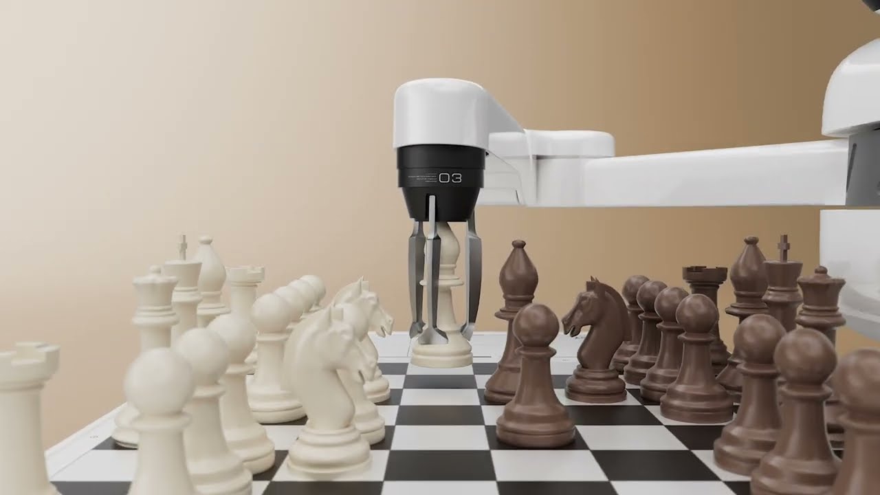 V&iacute;deo de un robot de SenseRobot que reconoce y mueve piezas de ajedrez