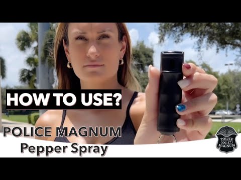 POLICE MAGNUM Pepper Spray | How To Use The Flip Top Keychain